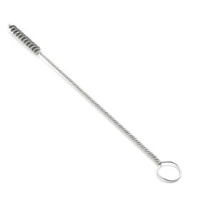 Spiral Twist Brush, Carbon Steel, Single Stem, 5/8" Diameter, 0.006" Wire Diameter, 9" Shank Length, 12" Length, Hand Brush (Pack of 6)