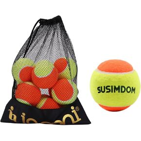 كرة تنس مجداف الشاطئ من المطاط الطبيعي مع مرونة رائعة - 12 كرة مع حقيبة حمل شبكية in Kuwait