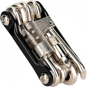 أدوات الدراجة المتعددة، أداة الدراجة، مجموعة أدوات الدراجة، أداة سلسلة الدراجة، طقم إصلاح الدراجة، ملحقات الدراجات النارية، أداة متعددة، طقم إصلاح إطارات الدراجة، أداة متعددة خفيفة الوزن من الفولاذ المقاوم للصدأ للدراجة من Pepbee، أسود in Kuwait