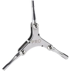 PRO BIKE TOOL Bike Multitool - Mini Bike Tri Tools in Silver - Multifunctional and Compact Allen Key Set - 3 in 1,HEX 4/5/6 Steel - Ideal for Mountain Biking,Bicycle Repair,and Cycling Maintenance
