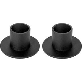 2 Pcs Black Iron Candle Holder for Taper Candles, Wedding, Dinning, Party Decoration (2)