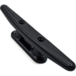6 inch Dock Cleat. Weatherproof Black Nylon Boat Cleat Tie Downs - 8 Pack.