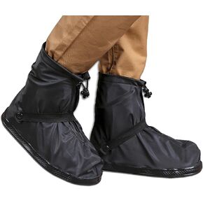 Waterproof Shoe Covers for Rain and Snow - Reusable, Portable and Foldable - Ideal for Travel, Cycling, Hiking, Fishing and Outdoor Activities
