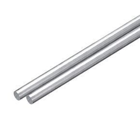 uxcell 2Pcs 5/16"(8mm) Dia Round Aluminum Rod, 12"(305mm) Long 6063 Aluminum Round Rod Solid Lathe Bar Stock for Industry Construction DIY Crafts
