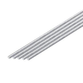 uxcell 2Pcs 5/16"(8mm) Dia Round Aluminum Rod, 12"(305mm) Long 6063 Aluminum Round Rod Solid Lathe Bar Stock for Industry Construction DIY Crafts in Kuwait