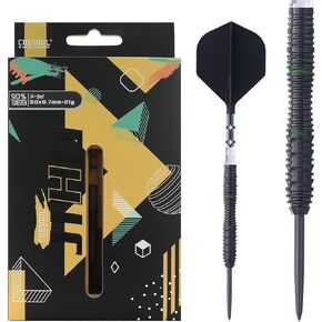 CUESOUL JIHO 21/22/23g Steel Tip 90% Tungsten Dart Set with ROST T19 Integrated Dart Shaft and Flight