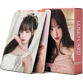 Jang WonYoung Photocards 55 قطعة من بطاقات صور الألبوم IVE Won Young KPOP Gift Lomo Cards Merch للأولاد والبنات WonYoung التي فازت ببضائع الشباب in Kuwait