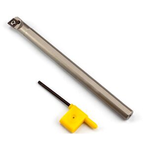 1/2"*7" Lathe Internal Boring Bar, Right-Hand Sclcr Turning Tool Holder with 1PC Indexable Carbide Turning Insert CCMT09T304(CCMT32.5)