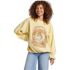 Billabong Aloha Kendal Sweatshirt - Pure 80% Cotton And 20% Polyester Material - Casual Long Sleeve Pullover Tops Sweatshirt