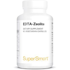 Supersmart - EDTA Zeolite 98% (Advanced Formula) - with Milk Thistle & Parsley - High Potency Supplement | Made in USA | Non-GMO & Gluten Free - 90 Vegetarian Capsules