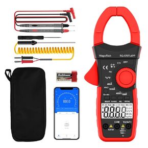 مقياس المشبك الرقمي TRMS 4000 عدد 1000 أمبير تيار متردد/تيار مستمر ومشبك بلوتوث متعدد مع قياسات تسجيل البيانات الجهد والسعة والأوم والهرتز ودرجة الحرارة RQ-570T-APP in Kuwait