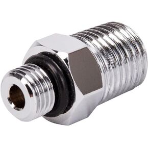 Trident New Adapter Converts 3/8" Male First Stage Scuba Diving Regulator Port to 1/4" NPT Male Fitting