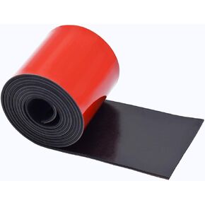 1/16 Inch Thick Adhesive Solid Neoprene Rubber Strips, Sheets, Rolls for DIY Gaskets, Seals, Warehouse Flooring, Weather Stripping, Pads (3 Inch Wide, 5 Feet Long)