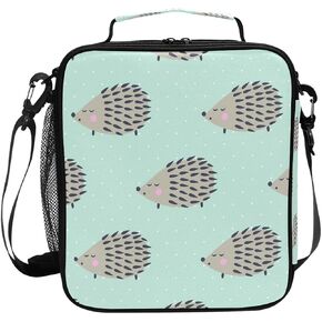 Cute Animal Penguin Kids Lunch Bags for Girls Boys Insulated Lunch Box Thermal Lunchbox Tote Bag with Adjustable Strap Leakproof Durable Lunch Cooler for Children Women School Work