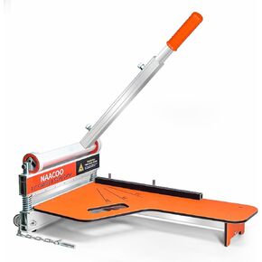 Laminate Floor Cutter, NAACOO 13“ Vinyl Floor Cutter with Wheel, Vinyl Plank Cutter – Just 1 Step Meet Angle&Length Cutting, Flooring Tools - Cuts Vinyl Plank, Engineer Wood, LVP/T, VCT, SPC, WPC