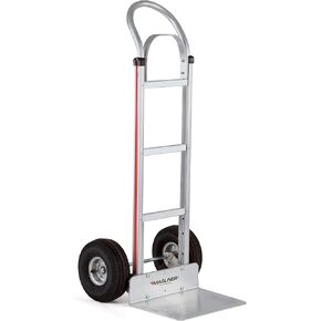 Magliner HMK112K14 Aluminum Hand Truck, Horizontal Loop Handle, 16" x 12" Extruded Aluminum Nose Plate, 500 lb Capacity