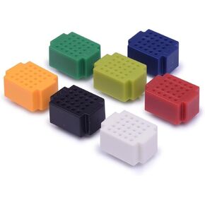 Honbay 7pcs Colorful 25 Tie Points Mini Solderless Bread Board PCB Circuit Board