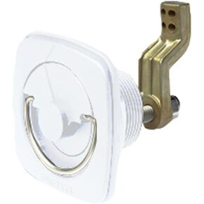 مزلاج تثبيت فلوش من بيركو 1082DP1WHT - كاميرا 3/8 بوصة إلى 3 بوصة، أبيض