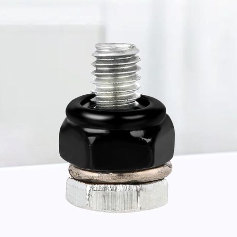 50 PCS Hex Lock Nuts, Black Zinc Plated Nylon Lock Nuts, 304 Stainless Steel Locknuts, Inserted Hex Self Clinching Nuts Carbon Steel Nylon Insert Self Locking Nuts for Fasteners (M5) in Saudi Arabia