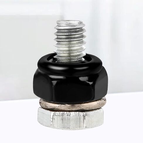 50 PCS Hex Lock Nuts, Black Zinc Plated Nylon Lock Nuts, 304 Stainless Steel Locknuts, Inserted Hex Self Clinching Nuts Carbon Steel Nylon Insert Self Locking Nuts for Fasteners (M5) in Saudi Arabia