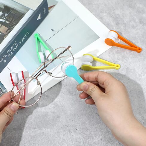 8 Pcs Glasses Cleaner, Microfiber Spectacles Sunglass Cleaner Tool, Mini Sun Glasses Cleaner Brush, Eyeglasses Cleaner Cleaning Clip for Peeps Eyeglass, Sunglasses and Eye Glasses in Saudi Arabia