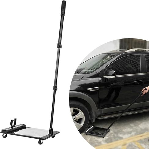 مرآة فحص أسفل السيارة، مع ضوء LED، مرآة فحص أسفل السيارة مقاس 12 بوصة مع عجلات، مرآة أمان بمقبض قابل للسحب قابل للتعديل 50-110 سم، فحص السيارات والآلات والمستودعات والمدارس in Kuwait