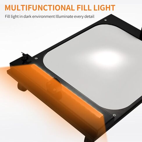 مرآة فحص أسفل السيارة، مع ضوء LED، مرآة فحص أسفل السيارة مقاس 12 بوصة مع عجلات، مرآة أمان بمقبض قابل للسحب قابل للتعديل 50-110 سم، فحص السيارات والآلات والمستودعات والمدارس in Kuwait