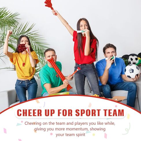 48 قطعة من عصي الرعد من بوم بومس للتشجيع، صفارات بلاستيكية مع حبال وأبواق سكوكر in Kuwait