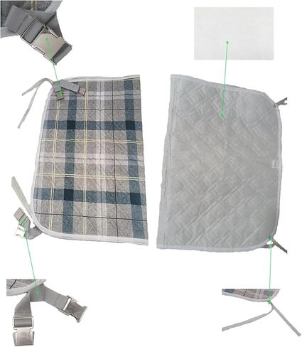 ملحقات الكراسي المتحركة، وسائد كرسي مقاومة للماء لوسادة سلس البول لكبار السن، وسادات مقاومة للماء، وسادة حماية قابلة للغسل لكبار السن، وسادات الكراسي، وسادات التبول للبالغين، 4 طبقات ناعمة (19.68 * 27.56 بوصة) in Kuwait