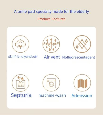 ملحقات الكراسي المتحركة، وسائد كرسي مقاومة للماء لوسادة سلس البول لكبار السن، وسادات مقاومة للماء، وسادة حماية قابلة للغسل لكبار السن، وسادات الكراسي، وسادات التبول للبالغين، 4 طبقات ناعمة (19.68 * 27.56 بوصة) in Kuwait