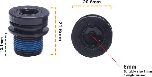 2PCS Ebike Crank Arm Bolts,E-Bike M15 ISIS Crank Screws,Compatible with Bosch GEN4,Yamaha PW-X3/X2,Brose Standard/MAG,BAFANG M620,PANASONIC GX0 in Saudi Arabia