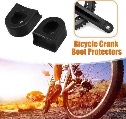 uxcell 4 Pcs Silicone Bicycle Cycling Crank Boot Protectors Mountain Bike Sleeve Crank Arm Cover Protection in Saudi Arabia