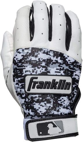 قفاز الضرب MLB Digitek من Franklin Sports للبالغين متوسط ​​الحجم - أبيض/أسود in Kuwait
