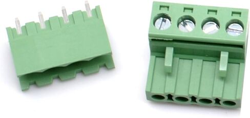 Oiyagai 20 مجموعة 2 دبوس 5.08 مللي متر الملعب ذكر أنثى PCB برغي محطة كتلة in Saudi Arabia