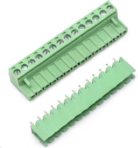 Oiyagai 20 مجموعة 2 دبوس 5.08 مللي متر الملعب ذكر أنثى PCB برغي محطة كتلة in Saudi Arabia