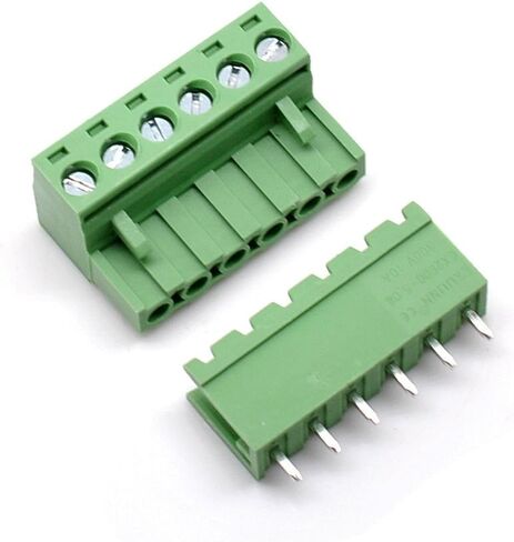 Oiyagai 20 مجموعة 2 دبوس 5.08 مللي متر الملعب ذكر أنثى PCB برغي محطة كتلة in Saudi Arabia