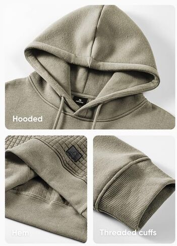 JMIERR Men's Hooded Sweatshirt Casual Long Sleeve Drawstring Waffle Pullover Hoodies with Pockets in Saudi Arabia