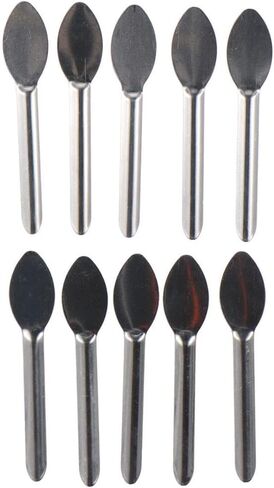 10pcs Stainless Steel Medicine Spoon, Reagent Medicine Spoon, Double Headed Medicine Spoon, Micro Sampling Spoon,Lab Scoop Filling Tray Powder Tool in Saudi Arabia