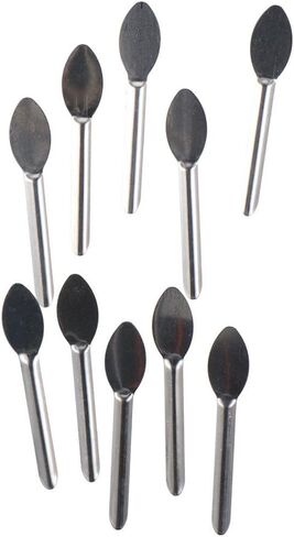 10pcs Stainless Steel Medicine Spoon, Reagent Medicine Spoon, Double Headed Medicine Spoon, Micro Sampling Spoon,Lab Scoop Filling Tray Powder Tool in Saudi Arabia