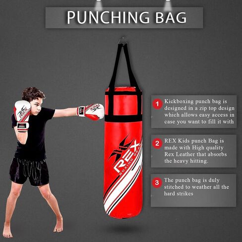 Kids Punch Bag Unfilled Heavy Bag for Children Available in 2 and 3ft for Sparring Kickboxing MMA in Saudi Arabia