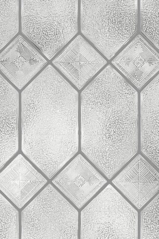 Artscape Old English | Window Privacy Film Textured Glass Pattern | Non-Adhesive & UV Protection | Easy to Apply & Removable | 24 x 36 inches | Made in USA in Saudi Arabia