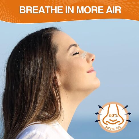 Nasal Strips for Snoring, 120 Count Extra Strength Nose Strips for Breathing, Stronger Anti Snoring Nose Tape for Less Snoring, Effective Solution to Relief Nasal Congestion in Saudi Arabia