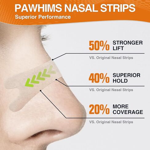 Nasal Strips for Snoring, 120 Count Extra Strength Nose Strips for Breathing, Stronger Anti Snoring Nose Tape for Less Snoring, Effective Solution to Relief Nasal Congestion in Saudi Arabia