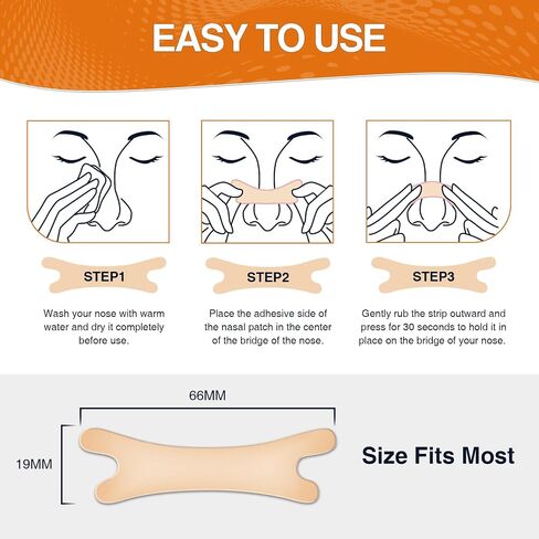 Nasal Strips for Snoring, 120 Count Extra Strength Nose Strips for Breathing, Stronger Anti Snoring Nose Tape for Less Snoring, Effective Solution to Relief Nasal Congestion in Saudi Arabia