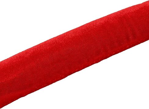 NovelBee قطعتان من حبال الدعامة المخملية مع خطافات فضية، حبال حاجز طابور بطول 10 أقدام، حواجز أمان حبل مخملية للتحكم في الحشود لديكورات الحفلات (أحمر) in Kuwait