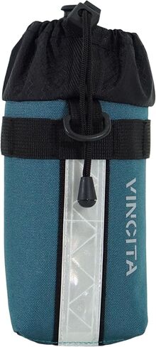 Vincita Voyage Stem Bag Bike Water Bottle Holder Insulated Stem Bag Handlebar Attachment Cup Holder Food Snack Storage for Folding Bikes. (Black, Medium)… in Saudi Arabia