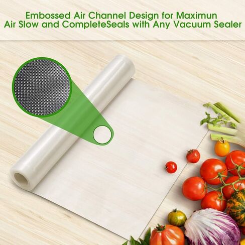 أكياس مانعة للتسرب، 2 لفات سميكة وشديدة التحمل ذات جودة تجارية أكياس محكمة الغلق لتخزين الطعام وتوفير الطبخ بالفيديو in Kuwait