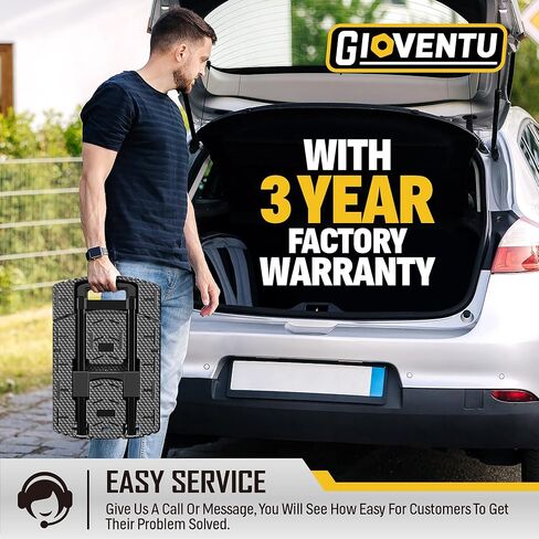 شاحنة يدوية دوللي للتحرك (440 رطل)، عربة دوللي قابلة للطي مع 6 عجلات من المطاط اللدن حراريًا ومقبض قابل للقفل 90 درجة، شاحنة منصة عربة أمتعة محمولة للسفر والاستخدام المكتبي وما إلى ذلك in Kuwait