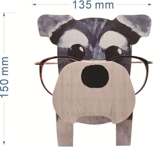 Creative Animal Glasses Holder for Kids Cute Handmade Wood Carved Animal Eyeglass Holder Display Stand, Christmas New Year Gift Home Office Desktop Decor in Saudi Arabia