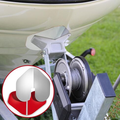 Dunzy 1 Pcs Stainless Steel Square Bow Guards That Need to Be Bend in Advance to Fit The Hull for Protection Boat (Notched Bow Style) in Saudi Arabia